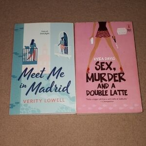 Set of Two Books: Meet Me in Madrid & Sex, Murder and a Double Latte
